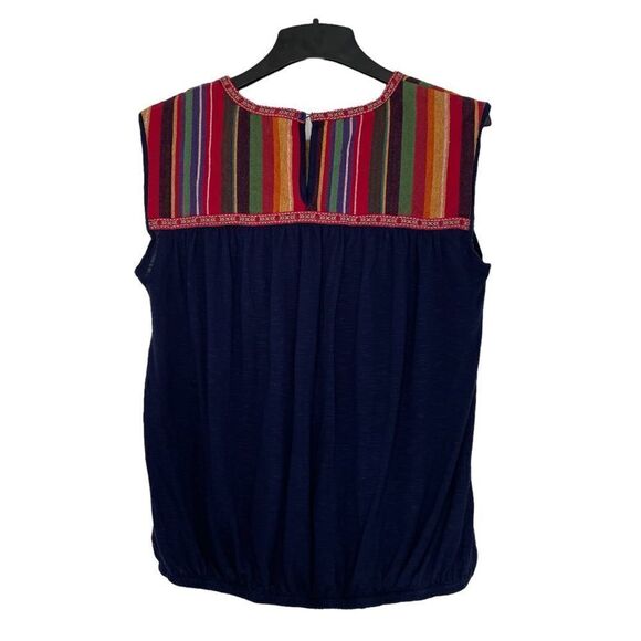 True Craft Navy Summer Top - L - Picture 2 of 4